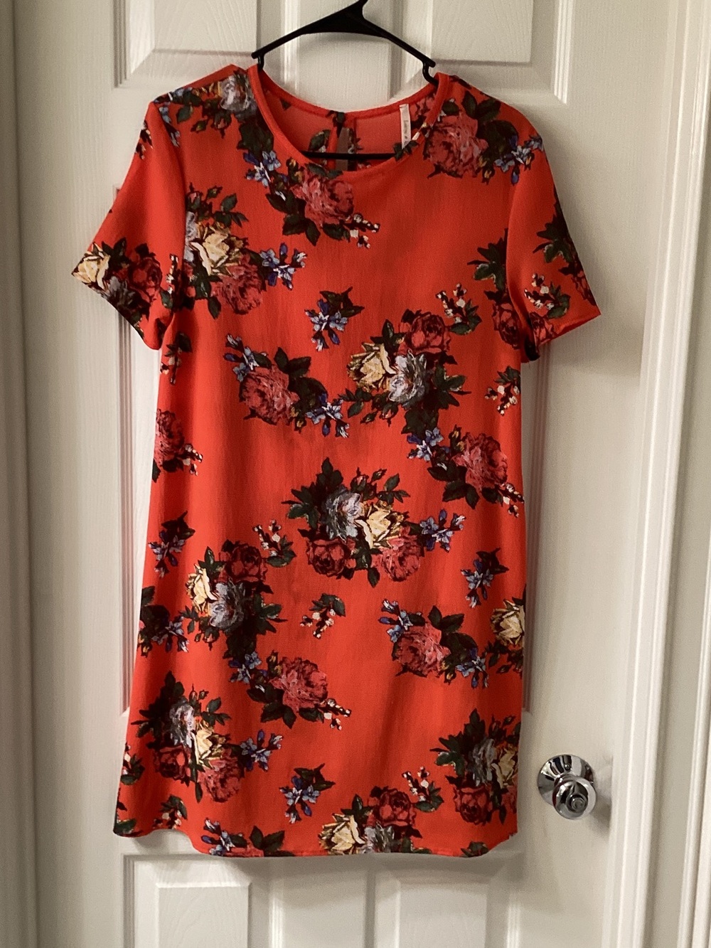 Floral dress, comfy, poly/spandex